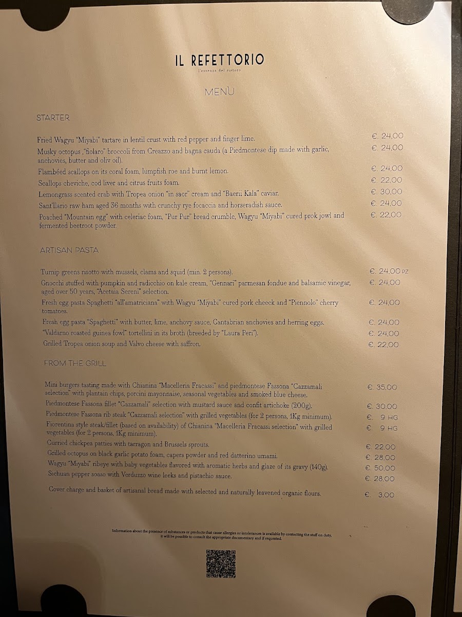 Menu Il Refettorio-10