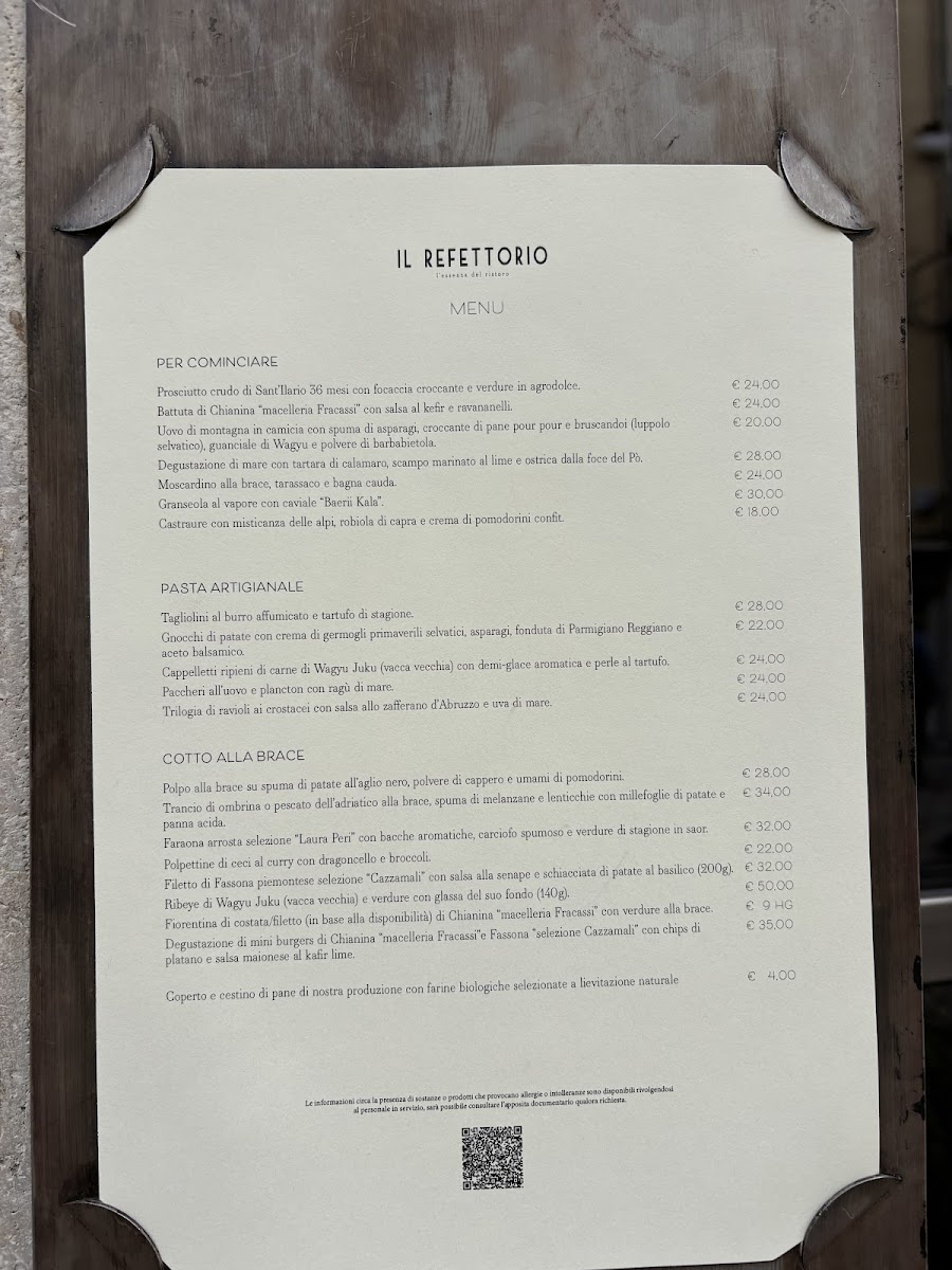 Menu Il Refettorio-2