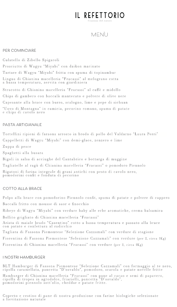 Menu Il Refettorio-7